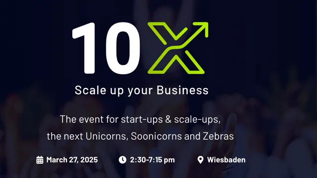 Veranstaltungsbanner für die Veranstaltung "10x Scale up your Business" in Wiesbaden