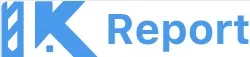 Logo mit den Buchstaben 'IK' in weiß auf blauem Hintergrund und dem Wort 'Report' in blauer Schrift