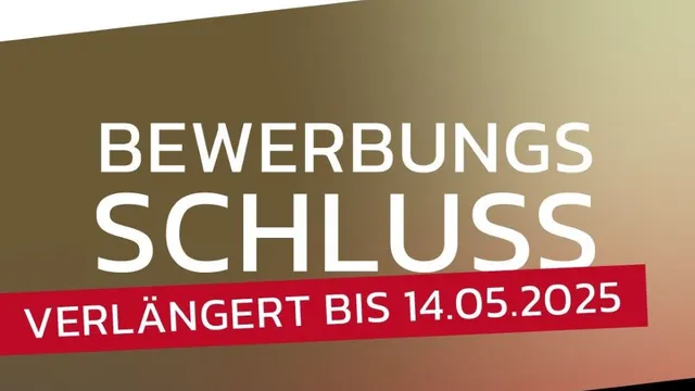 Plakat Bewerbungsschluss verlängert klein